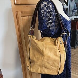 Valentino Cristina Pell Made In Italy Leather Hobo Bag